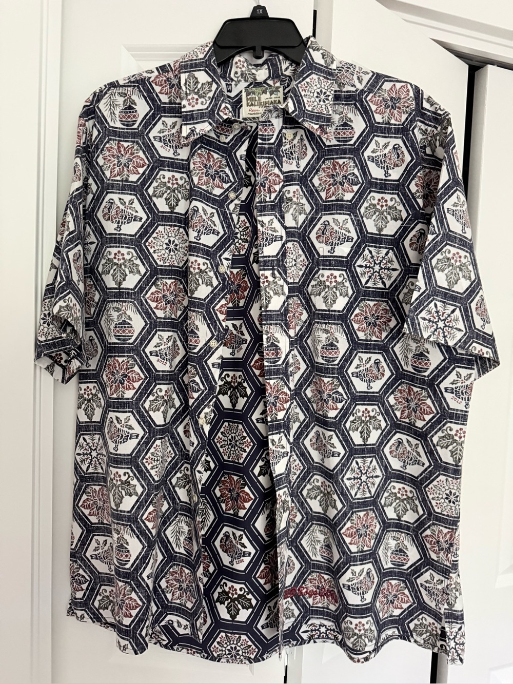 The Territory Ahead button‑up in XXL with a bold geometric